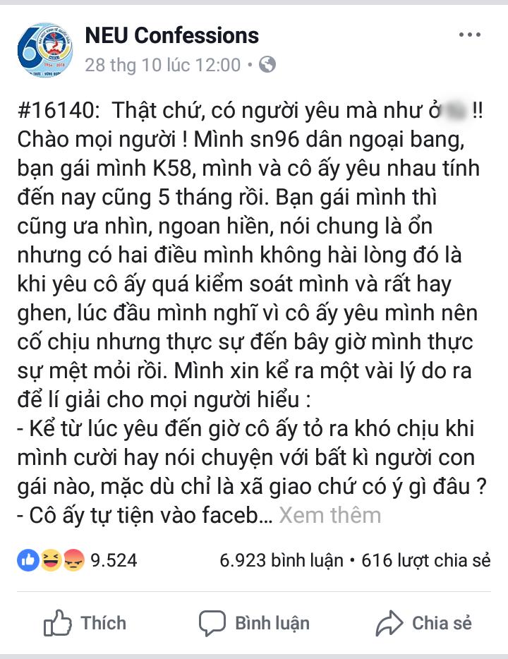 Chàng trai lên mạng tố bạn gái ghen tuông tưởng được thông cảm, ai ngờ bị ném đá hội đồng tím mặt-1