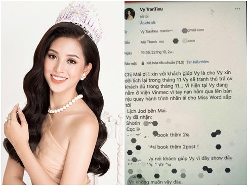 Hoa hậu Trần Tiểu Vy bị kẻ xấu tung tin nhập viện sau đó mạo danh ký hợp đồng quảng cáo bất hợp pháp