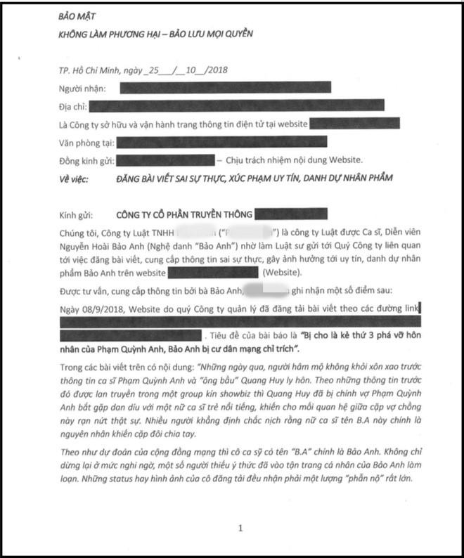 Bảo Anh lên tiếng khi bị đồn là người thứ ba phá gia đình Quang Huy-2