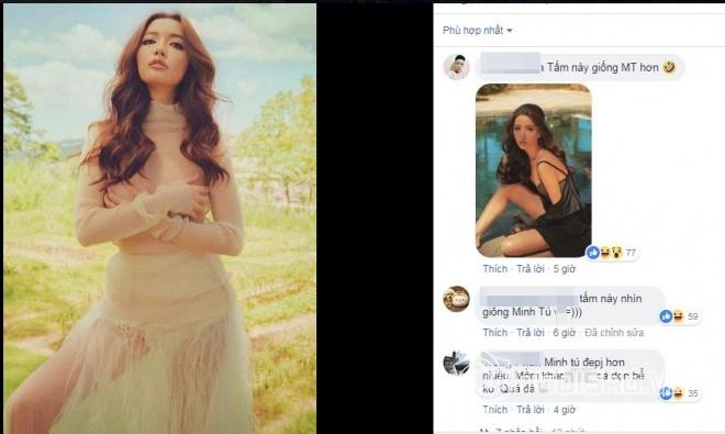 Đẹp thì có đẹp nhưng gương mặt Bích Phương đang bị nhiều người gọi là bản sao Minh Tú và Angelina Jolie-2