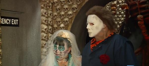 Cặp đôi hóa trang rùng rợn kết hôn tại nhà ma khiếp vía nhất nước Mỹ-4