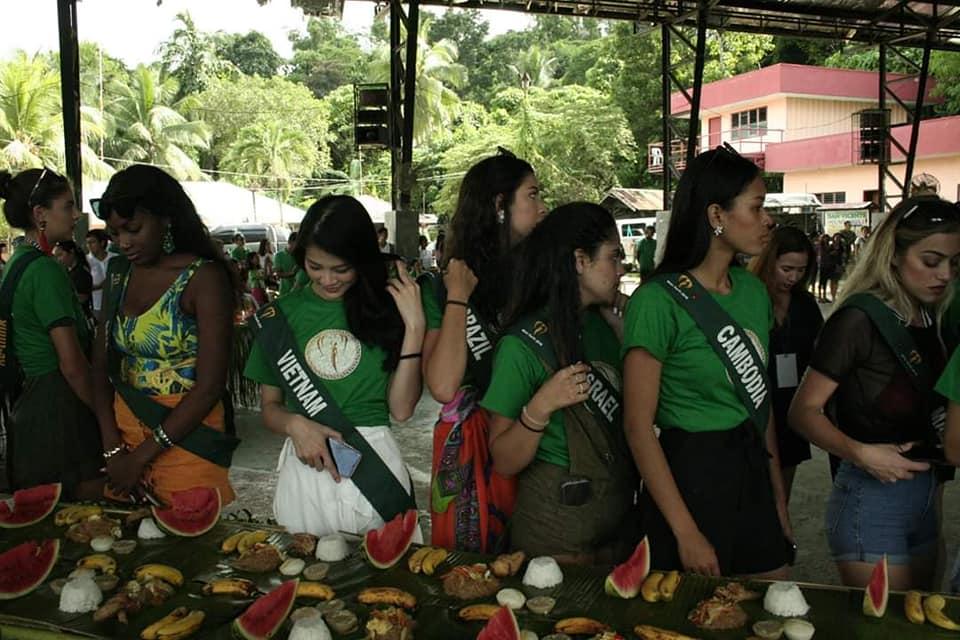 TIN ĐƯỢC KHÔNG: Thí sinh dự thi Hoa hậu Trái Đất mà ăn uống bốc tay phát gớm chẳng khác nào dân tị nạn-2