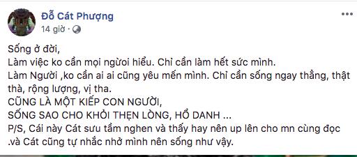 Sau sóng gió, Cát Phượng tự nhắc bản thân: Cũng là một kiếp con người, sống sao cho khỏi thẹn lòng, hổ danh-1