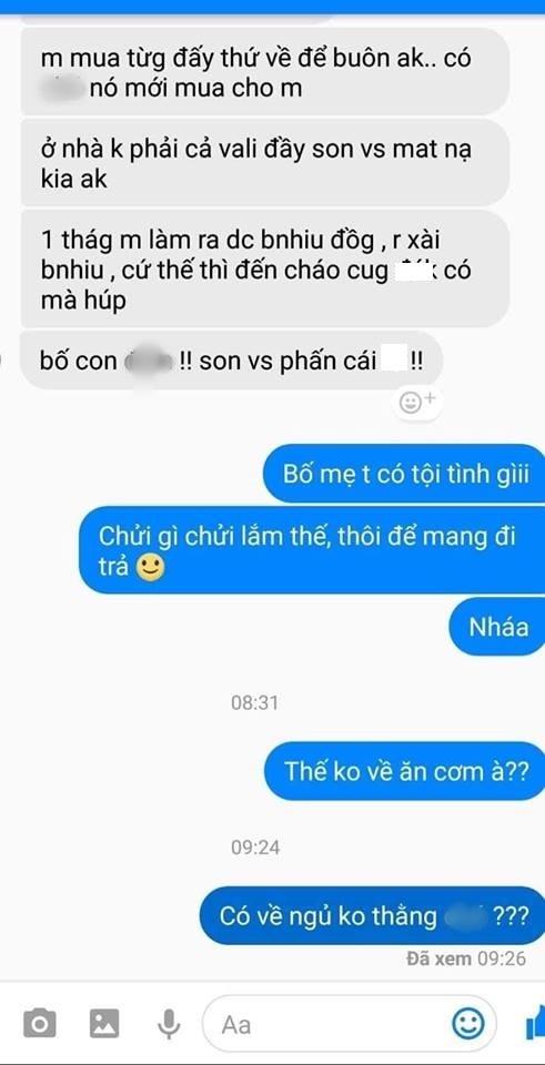 Ông chồng chửi vợ như hát hay vì tội quẹt thẻ hết 11 triệu tiền mua son-4