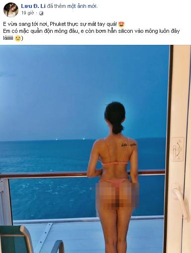 Xóa status cũ đăng clip mới chứng minh vòng 3 xịn, hotgirl Lưu Đê Li vẫn bị soi còn khuya mới được như ảnh-1