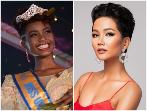 Đại diện Kenya xuất hiện khiến H'Hen Niê không còn là thí sinh tóc tém duy nhất tại Miss Universe 2018