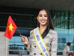 Trần Tiểu Vy xuất hiện xinh như hoa tại sân bay, chính thức lên đường chinh chiến Hoa hậu Thế Giới 2018