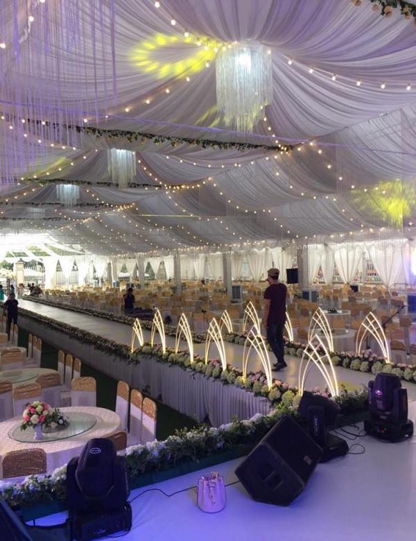 Hé lộ thêm hình ảnh xa hoa về đám cưới rộng 1.000 m2, chi phí trang trí 1 tỷ đồng của cặp trai xinh gái đẹp ở Vĩnh Phúc-3