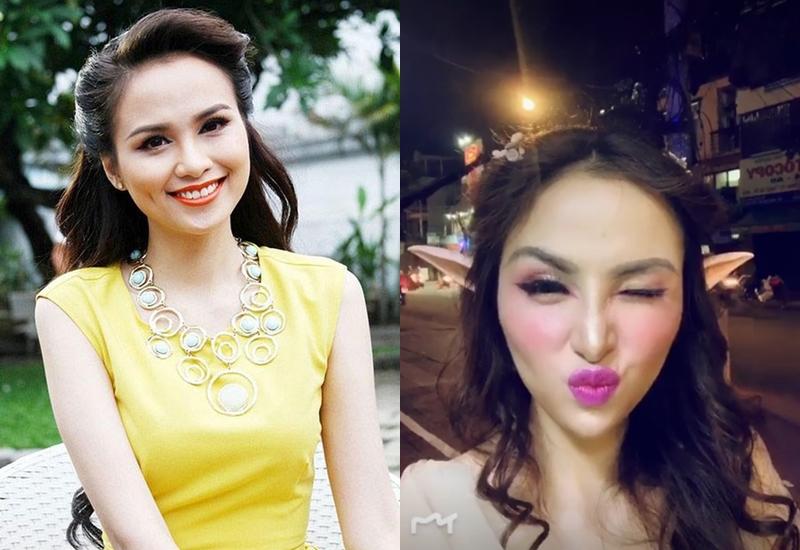 Hoa hậu Diễm Hương gây xôn xao với gương mặt bị nghiệp đoàn mạng nhận xét chẳng khác nào búp bê hư-13