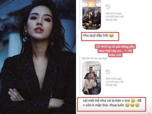 Bị chê môi trề và mặt như yêu tinh, Khánh Linh 'The Face' nguyền cho antifan trong mơ cũng thấy mình
