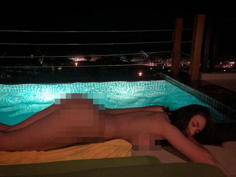 Trước Hồng Quế, showbiz Việt từng xôn xao khi Chung Thục Quyên khoe hình xăm lớn ngay vùng kín-1