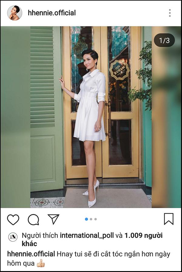 Sát ngày thi Miss Universe 2018, HHen Niê gây hoang mang với thông báo sẽ cắt tóc ngắn hơn-1