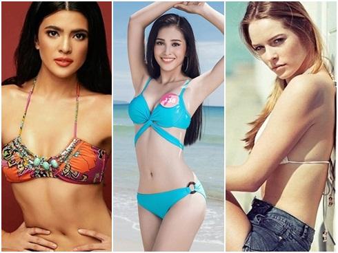 Hoa hậu 18 tuổi của Việt Nam liệu có cửa trước những thí sinh có body nóng rẫy này tại Miss World?