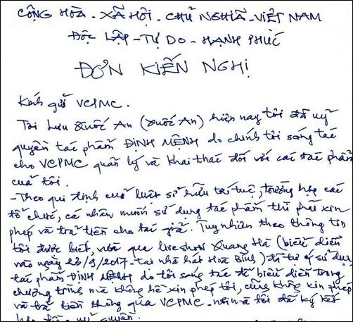 Quang Hà bị vợ cố nhạc sĩ Y Vân và nhiều người khiếu kiện vi phạm tác quyền-5