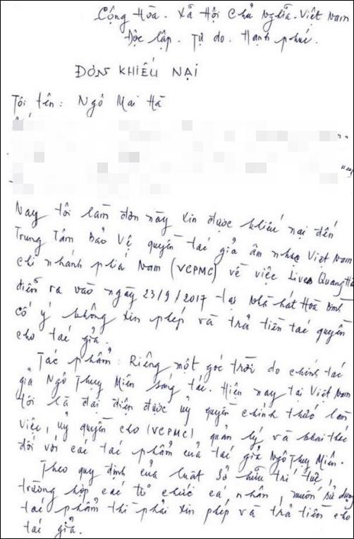 Quang Hà bị vợ cố nhạc sĩ Y Vân và nhiều người khiếu kiện vi phạm tác quyền-4