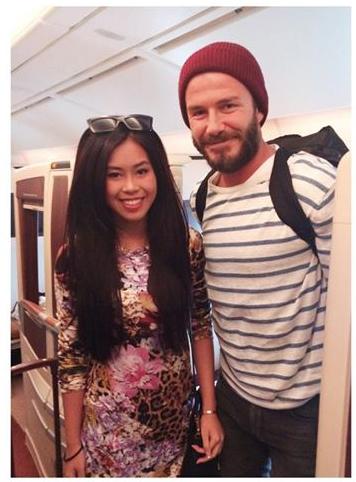 Thảo Tiên cùng mẹ gặp lại David Beckham tại Singapore-5