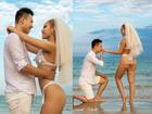 Thêm bộ ảnh cưới gây xôn xao khi cô dâu chịu chơi mặc bikini khoe trọn vòng 3 nóng bỏng