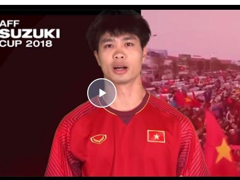 Công Phượng, Văn Lâm kêu gọi CĐV không đốt pháo sáng tại AFF Cup