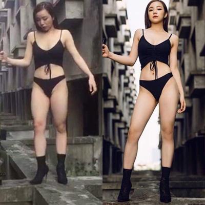 Hotgirl ngủ gật Thủy Tiên tung clip tạo dáng sặc mùi 18+ sau khi lộ hình ảnh đôi chân như giò heo-1