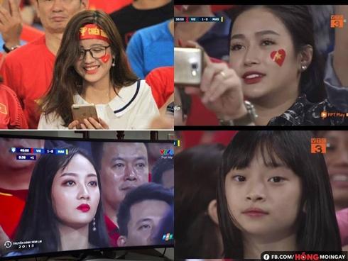 'Chiếm sóng' chỉ vài giây trong trận Việt Nam - Malaysia nhưng loạt nữ CĐV này khiến dân tình bấn loạn