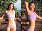 Trần Tiểu Vy diện bikini khoe đường cong bốc lửa không hề thua chị kém em tại Miss World 2018