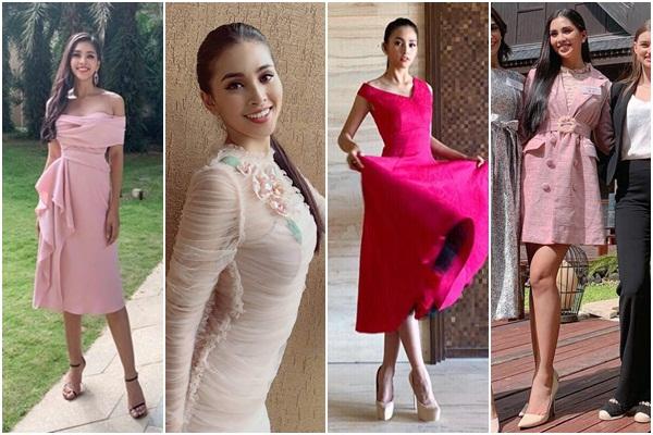 THẬT TUYỆT VỜI: Tiểu Vy đã lọt vào tầm ngắm của bà chủ tịch Miss World nhờ liên tục mặc váy hồng - xanh chuẩn phong thủy-6
