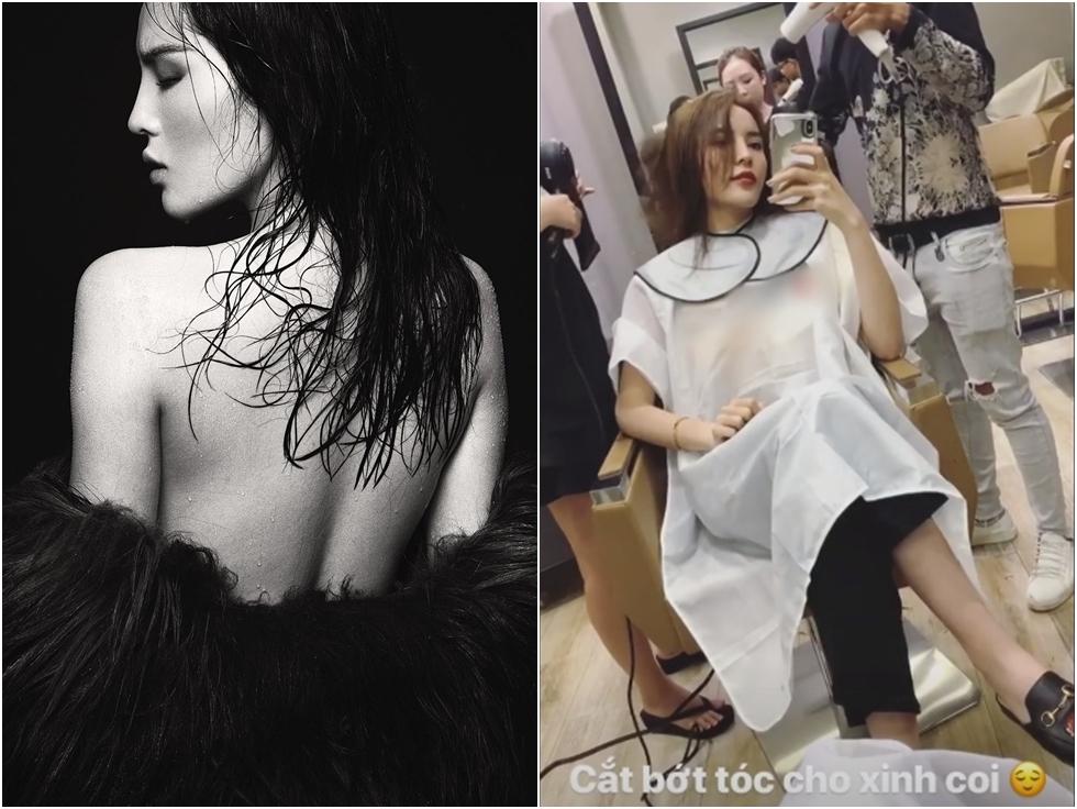 Huyền My chuyển sang phong cách cá tính bằng cách bắt chước HHen Niê xén tóc hết cỡ-14