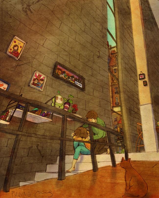 Bộ tranh cực dễ thương nói về một tình yêu hạnh phúc-2