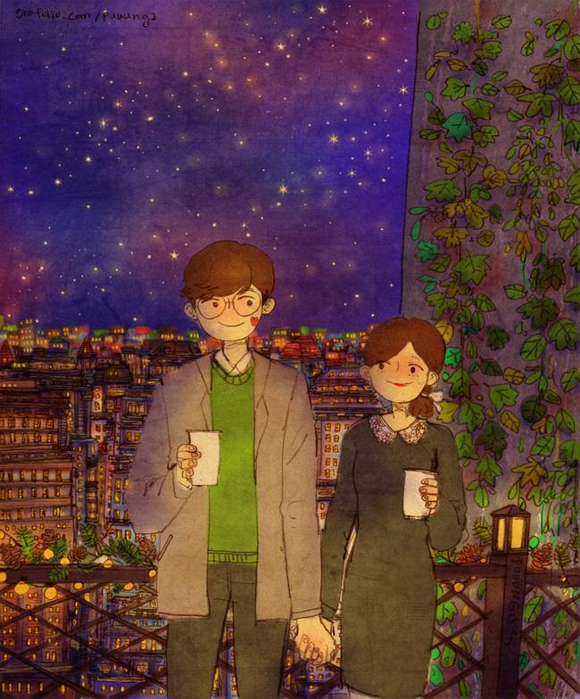 Bộ tranh cực dễ thương nói về một tình yêu hạnh phúc-4