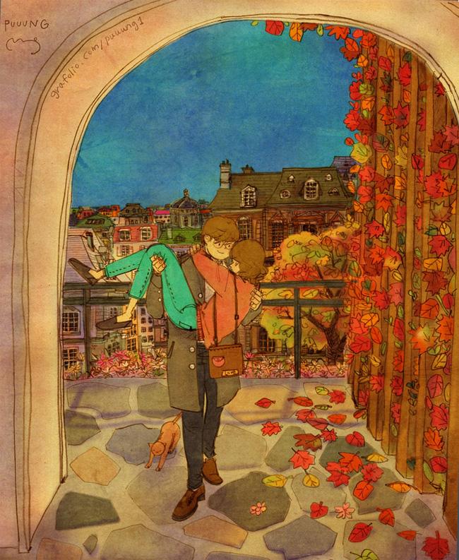 Bộ tranh cực dễ thương nói về một tình yêu hạnh phúc-6