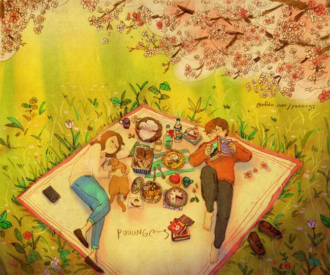 Bộ tranh cực dễ thương nói về một tình yêu hạnh phúc-16