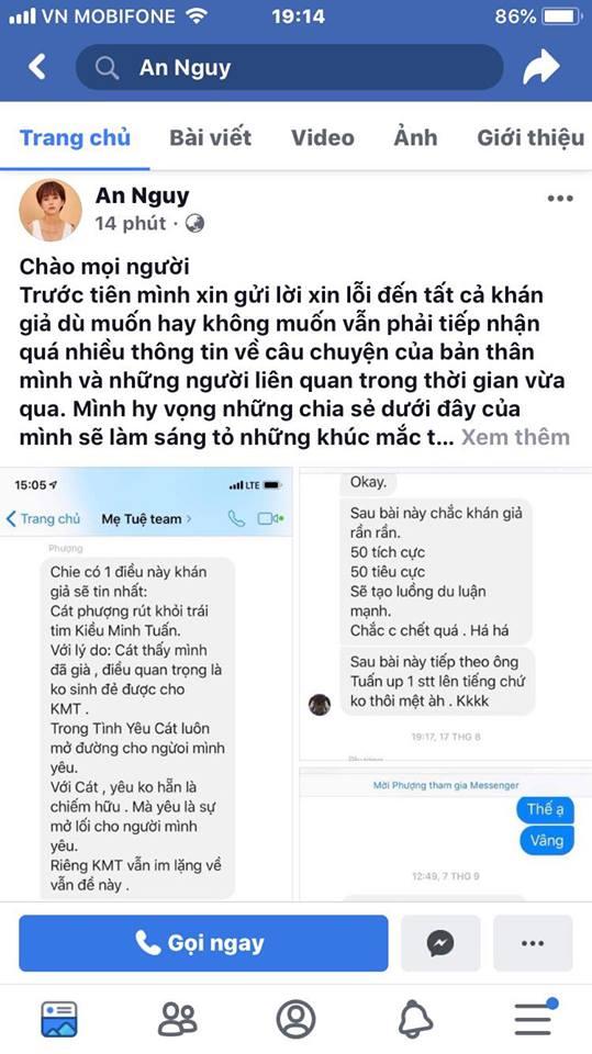 QUÁ SHOCK: Lộ clip chứng minh loạt tin nhắn An Nguy công bố thực sự thuộc về Facebook Đỗ Cát Phượng chính chủ có tick xanh-2