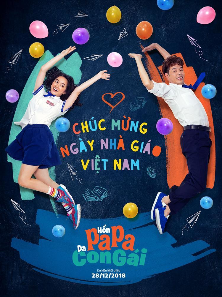 Thái Hòa, Kaity Nguyễn và Trang Hý cùng diện đồng phục học sinh mừng ngày 20/11-4