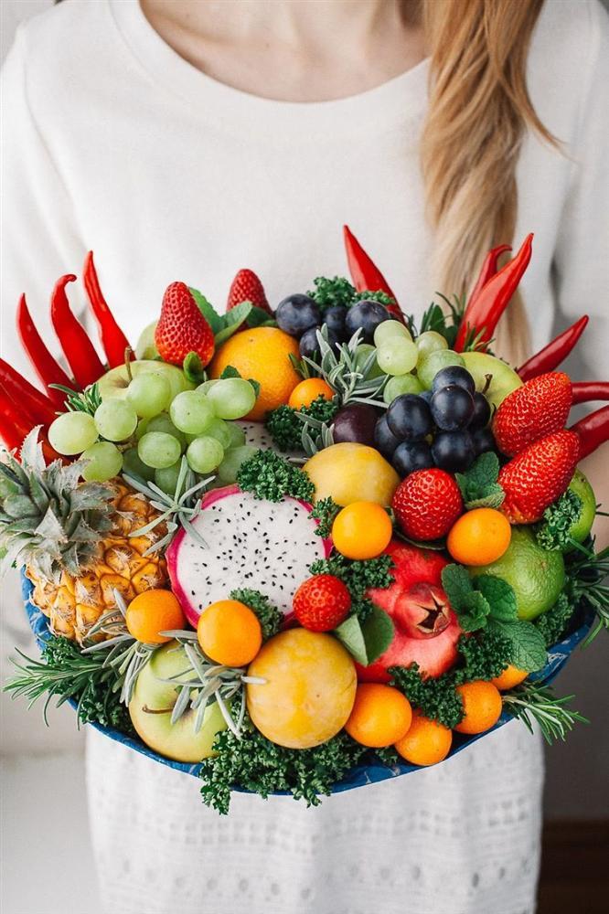 Những bó hoa ngon miệng từ hoa quả, rau củ hấp dẫn tín đồ ăn uống-4