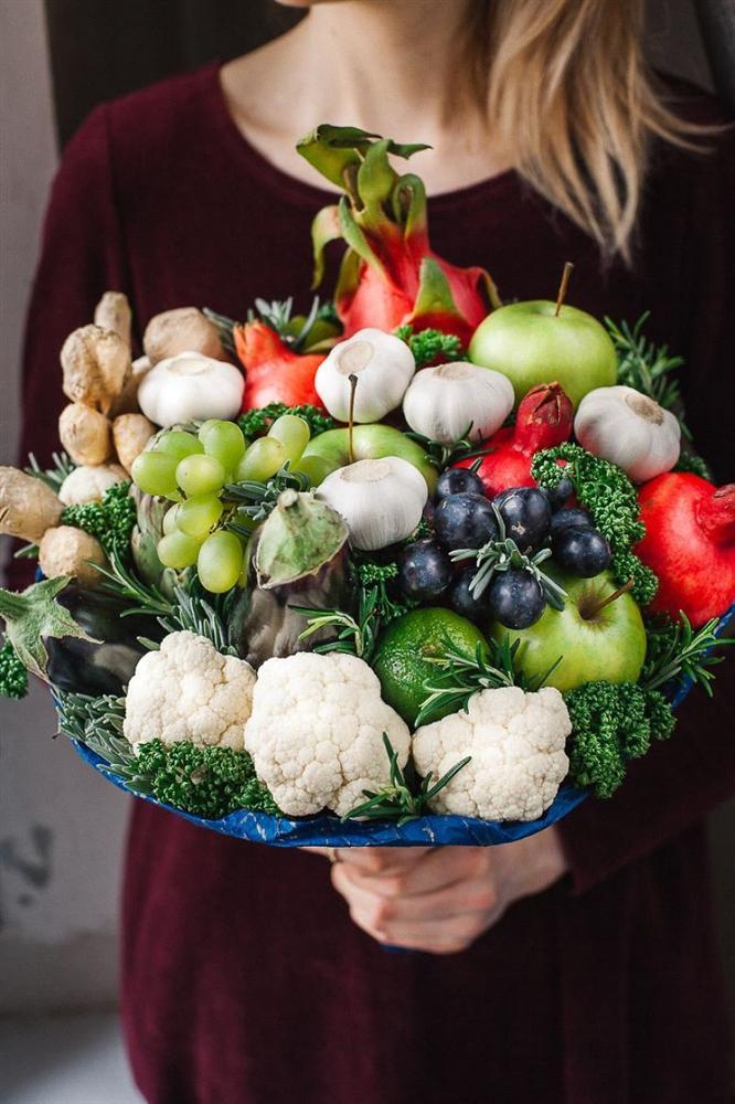 Những bó hoa ngon miệng từ hoa quả, rau củ hấp dẫn tín đồ ăn uống-6