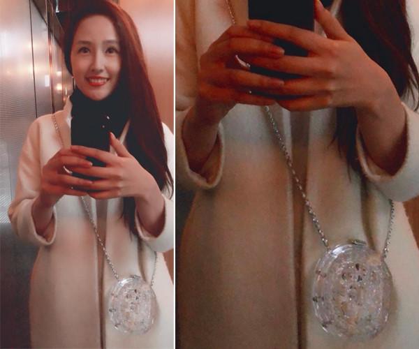 Không kém cạnh Mai Phương Thúy hay Khánh Linh, Ngọc Trinh cũng tậu túi xách mini chỉ để vừa thỏi son-3