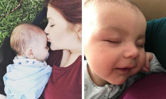 Theo dõi con ngủ qua video, mẹ phát hiện chấm đen lớn đang di chuyển trên người bé-2