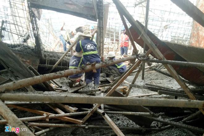 Sập sàn bê tông nhà 3 tầng, một người chết-1