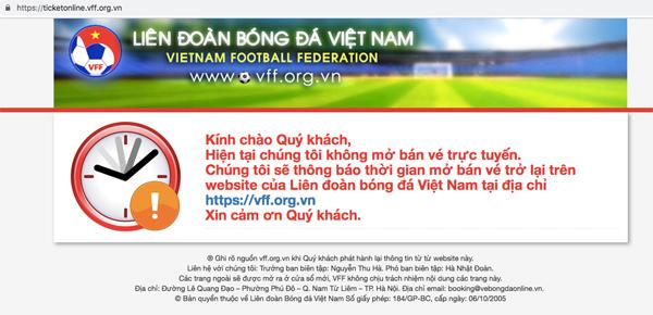 Trước trận Việt Nam - Campuchia: 2.5tr/cặp vé rao bán trên mạng, trang bán online của VFF đóng băng-1