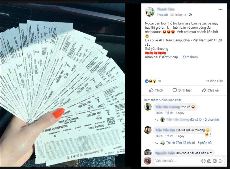 Trước trận Việt Nam - Campuchia: 2.5tr/cặp vé rao bán trên mạng, trang bán online của VFF đóng băng-5