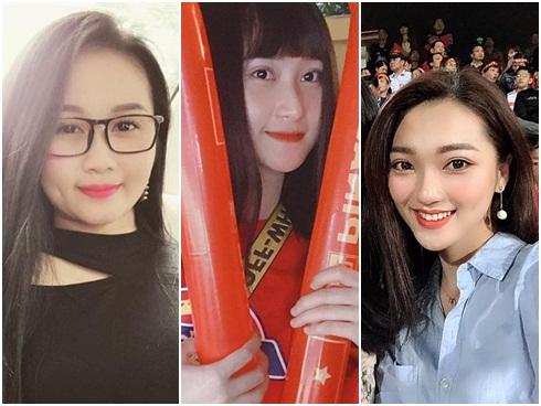 Hội bạn gái cầu thủ xinh đẹp đến sân Hàng Đẫy cổ vũ tuyển Việt Nam