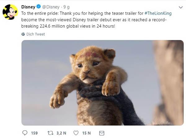 The Lion King lập kỷ lục trailer Disney có lượt xem cao nhất trong lịch sử-1