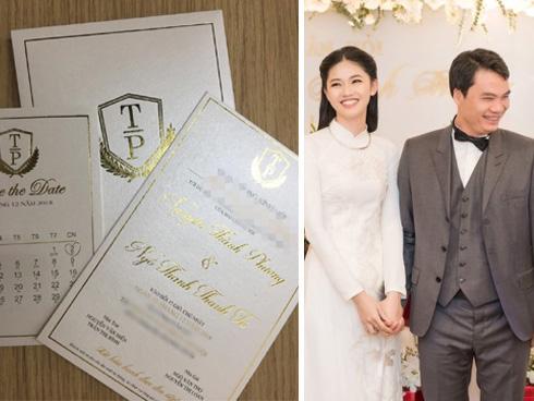 Công bố thiệp cưới giản dị không ngờ của Á hậu Thanh Tú và chồng đại gia