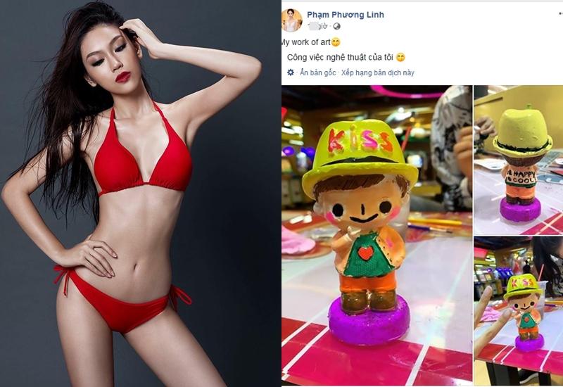 Bị ném đá sấp mặt vì chê Trần Tiểu Vy nói tiếng Anh dở đến mức xấu hổ, Á khôi Phương Linh thờ ơ đi tô tượng-2