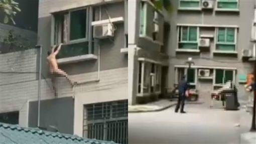 Đang ân ái thì chồng của nhân tình về nhà, người đàn ông trần như nhộng đánh đu ngoài cửa sổ-1