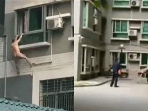 Đang 'ân ái' thì chồng của nhân tình về nhà, người đàn ông trần như nhộng đánh đu ngoài cửa sổ