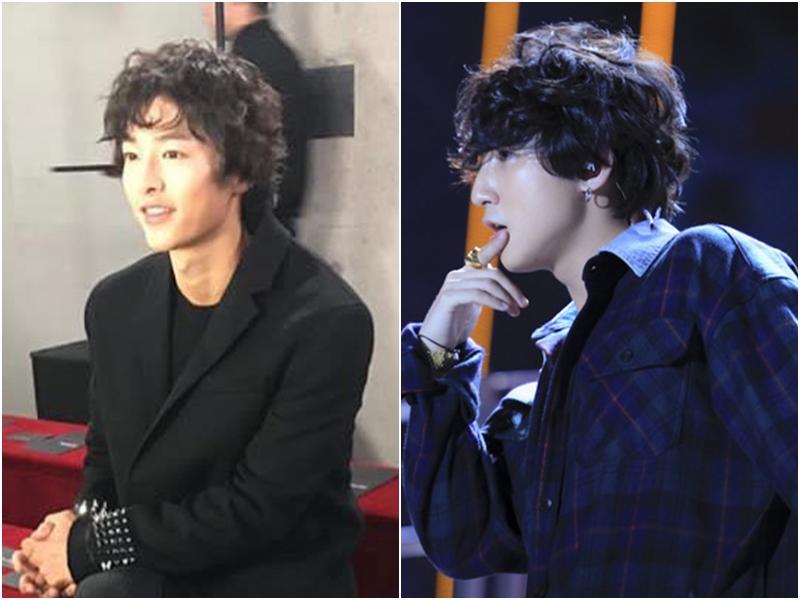 Song Joong Ki mặt gầy vêu, má tóp khi để kiểu tóc xù mì style bà thím giống Sơn Tùng M-TP, Tiên Tiên-9