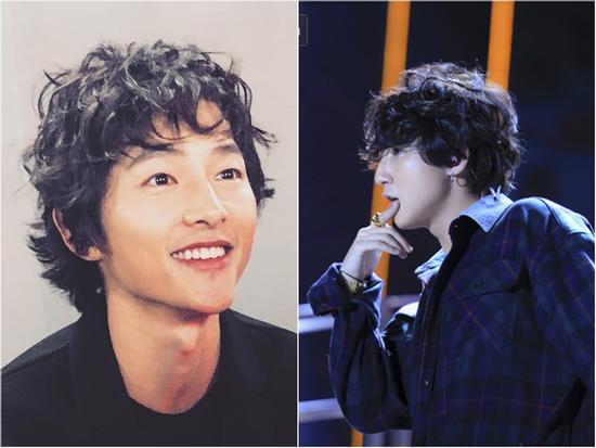Song Joong Ki mặt gầy vêu, má tóp khi để kiểu tóc xù mì style 'bà thím' giống Sơn Tùng M-TP, Tiên Tiên