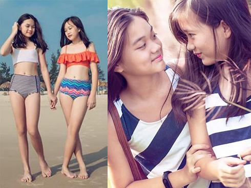 Vài năm không gặp, hai con gái của ca sĩ Mỹ Lệ gây bất ngờ vì ngoại hình phổng phao, gương mặt chuẩn hotgirl