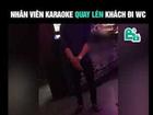 Xôn xao clip bóc mẽ nam nhân viên quán karaoke quay lén khách nữ đi vệ sinh trong 26 phút